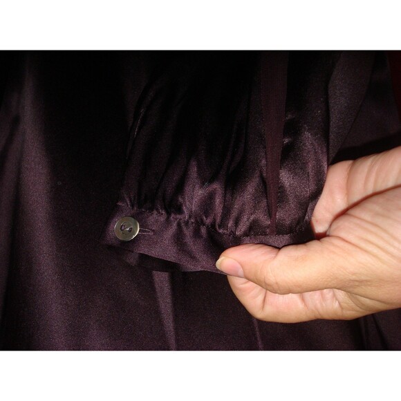 NWT Worth NY Womens Plus Size 20 Top Designer New York Blouse Silk Burgundy - Picture 3 of 5